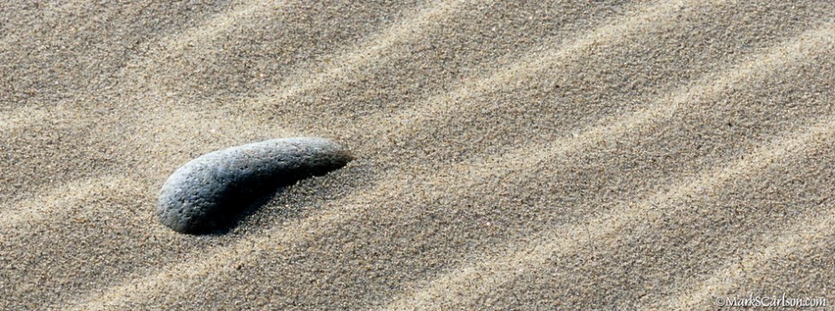 Stone in sand riffles; ©markscarlson.com_resize