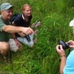 Mark coaches participants on capture image of leaf frog; 8-24-12; ©Ileana Habsburg-Snyder