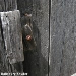 Wooden barn door hitch; 8-10-12 ©Ileana Habsburg-Snyder
